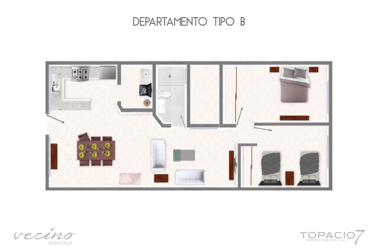 Topacio7 Residencial Apartment Boca del Rio  Exterior photo